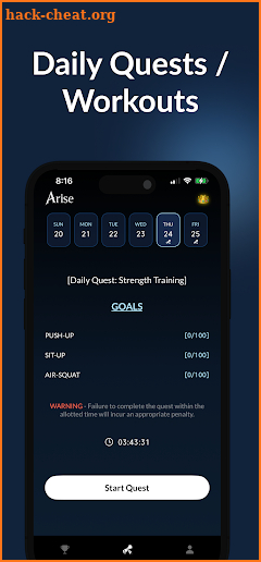 Arise AI: Gamified Workouts screenshot