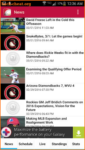 Arizona Baseball Diamondbacks Edition screenshot