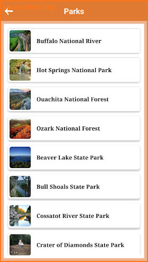 Arkansas State and National Parks screenshot