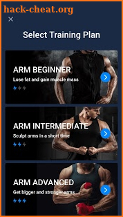 Arm workout screenshot