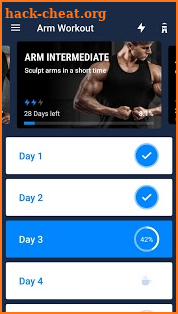 Arm workout screenshot