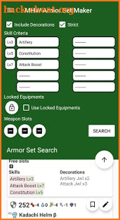 Armor Set Maker - MHW screenshot