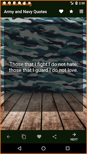 Army and Navy Quotes screenshot