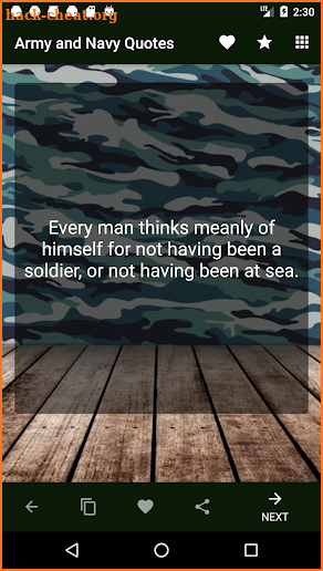 Army and Navy Quotes screenshot