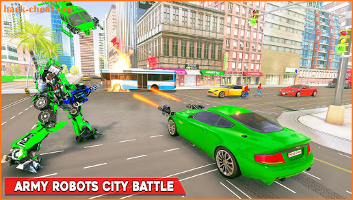 Army Bus Robot Transform Wars – Air jet robot game screenshot