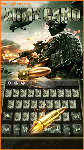 Army Camo Keyboard screenshot