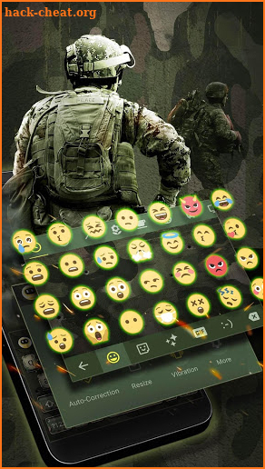 Army Camo Keyboard Theme for Woodland & Emoji screenshot