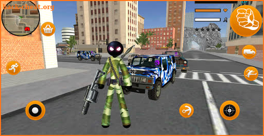 Army Commando Stickman Rope Hero Survival screenshot