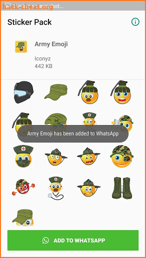 Army Emoji for WhatsApp screenshot