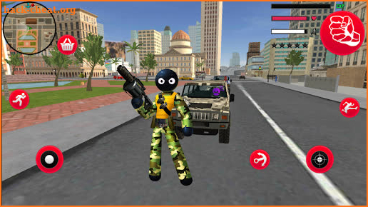 Army Stickman Rope Hero counter Strange Gangster screenshot