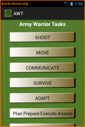 Army Warrior Tasks screenshot