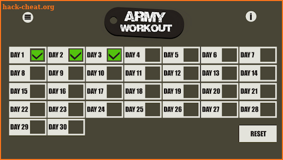 Army Workout screenshot