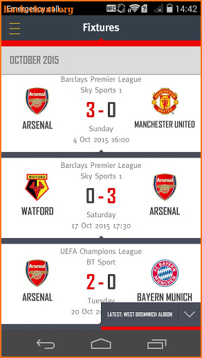 Arsenal screenshot