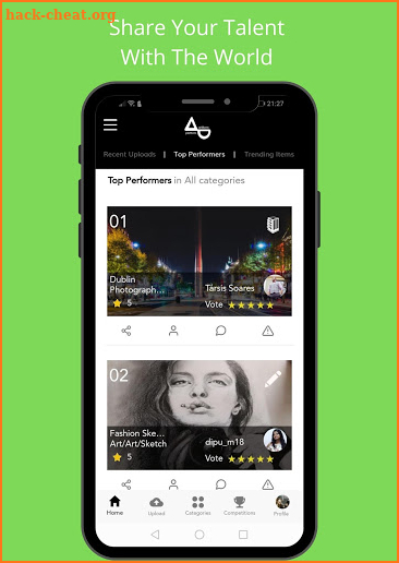 Artform Platform screenshot