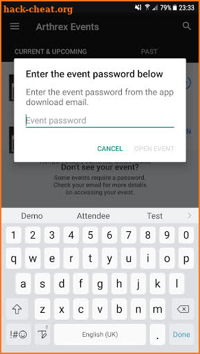 Arthrex Events screenshot