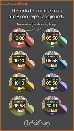 artifun.atscat2.watchface screenshot