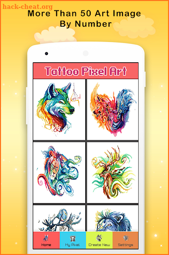 Artistic Coloring tattoo Pixel By Number screenshot