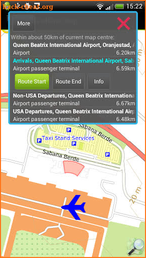 Aruba offline map screenshot