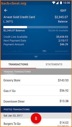 Arvest Go Mobile Banking screenshot