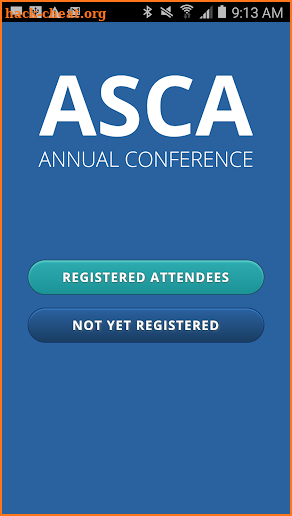 ASCA Conferences screenshot