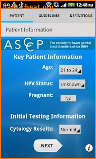 ASCCP Mobile screenshot