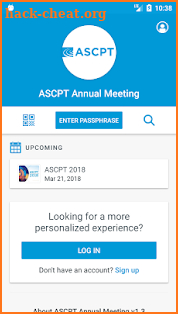 ASCPT Annual Meeting screenshot