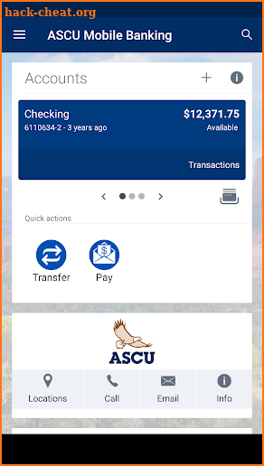 ASCU Mobile Banking screenshot