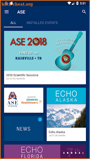 ASE Courses screenshot