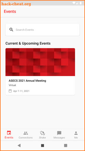 ASECS 2021 Annual Meeting screenshot