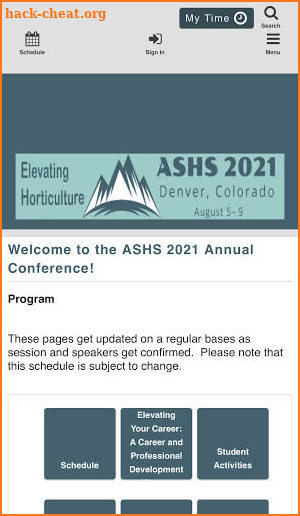 ASHS 2021 screenshot