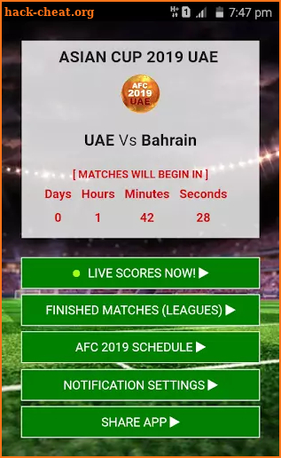 Asian Cup UAE 2019 - Live Scores & Match Minutes screenshot