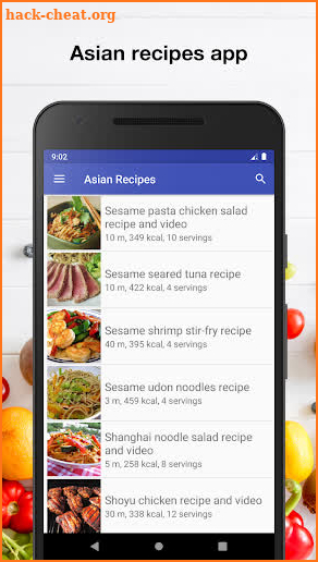 Asian recipes for free app offline with photo screenshot
