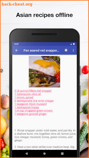 Asian recipes for free app offline with photo screenshot