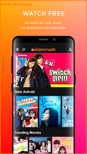 AsianCrush - Android TV screenshot