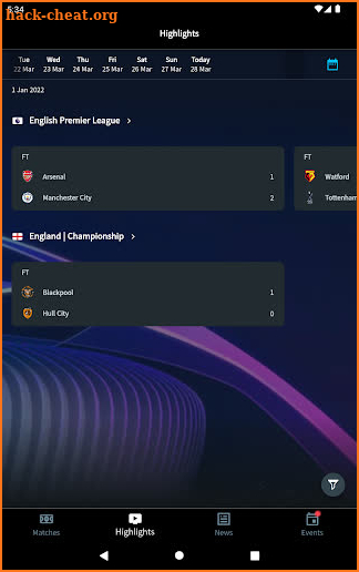 AsiaSport - Live Sports Scores screenshot