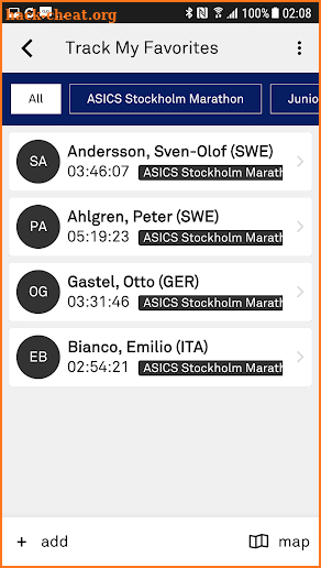 ASICS Stockholm Marathon screenshot
