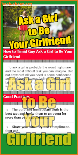 Ask a Girl to be Your Girlfriend Tips screenshot