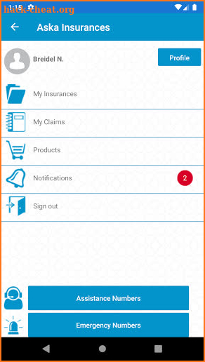 ASKA Insurances screenshot