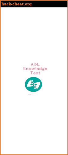 ASL Knowledge Test screenshot
