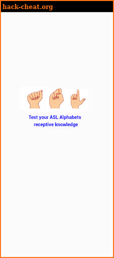 ASL Knowledge Test screenshot