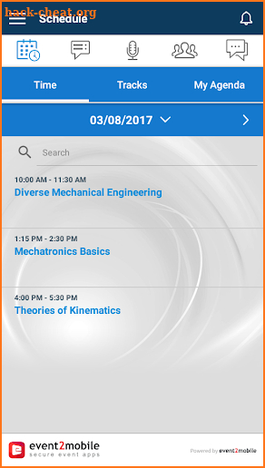 ASME Event Connect Plus screenshot