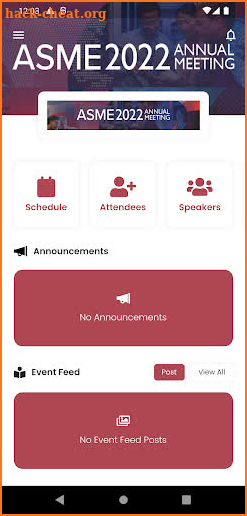 ASME Events screenshot