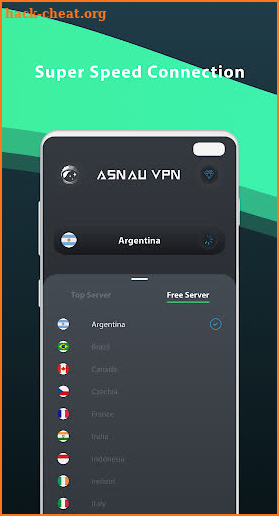 ASNAU VPN screenshot