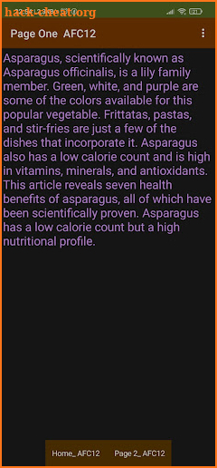 Asparagus screenshot