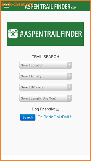Aspen Trail Finder screenshot