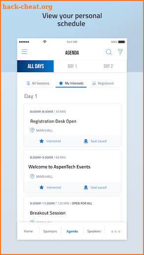 AspenTech Events screenshot