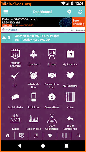 ASPHO Events screenshot