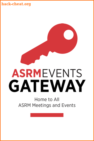 ASRM Events Gateway screenshot
