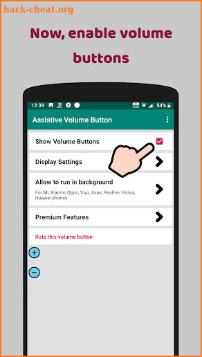 Assistive Volume Button screenshot