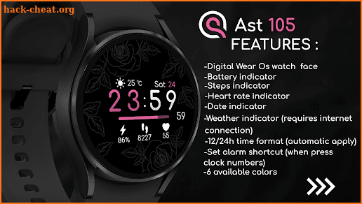 Ast105-Digital Watch Face screenshot